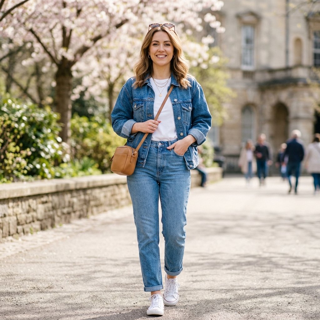 19 Spring Outfit Ideas That Make Getting Dressed Way More Fun 12 Denim on Denim