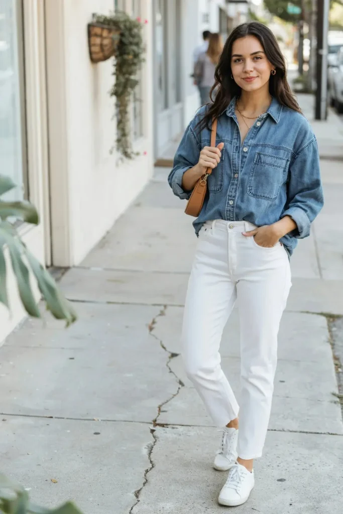 18 Casual Outfit Ideas That Look Effortless, Stylish, and Secretly Put-Together 13 Fitted Top Baggy Jeans