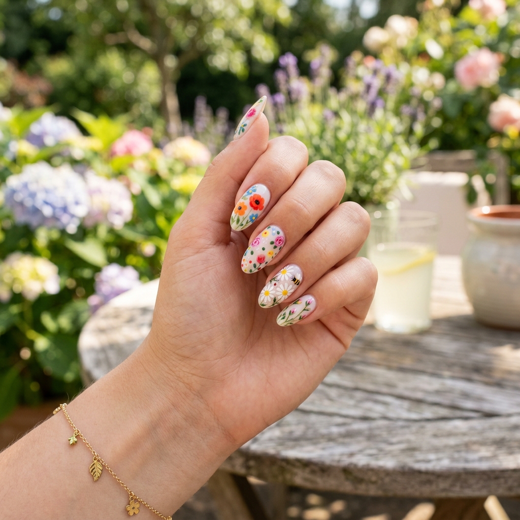 14 Cute Summer Nails You’ll Be Obsessed With (Seriously, Screenshot These) 10 Floral Summer Nails