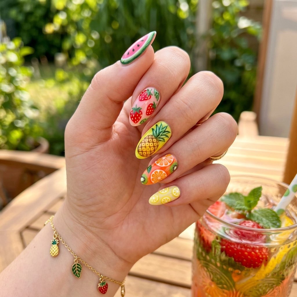 15 Summer Gel Nails That Scream “Main Character Energy” (And Yes, You’ll Want Them All) 13 Fruit Inspired Nail Art