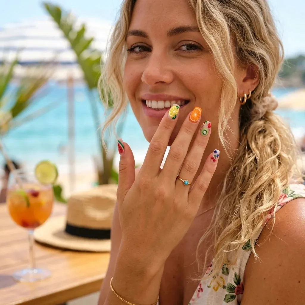 18 Summer Holiday Nails Ideas That’ll Make Your Hands the Main Character 10 Fruity Nail Art