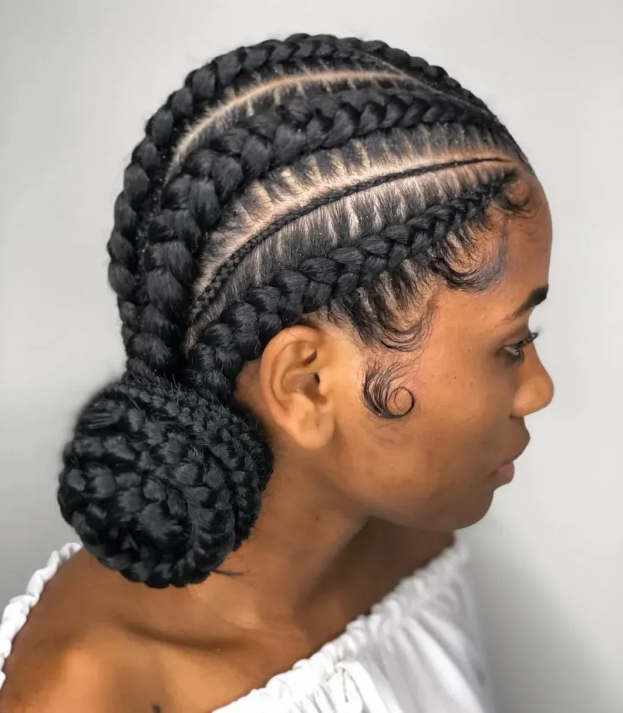 17 Braiding Hairstyles for Black Women That Are Giving Everything Right Now 16 Ghana Braids 1