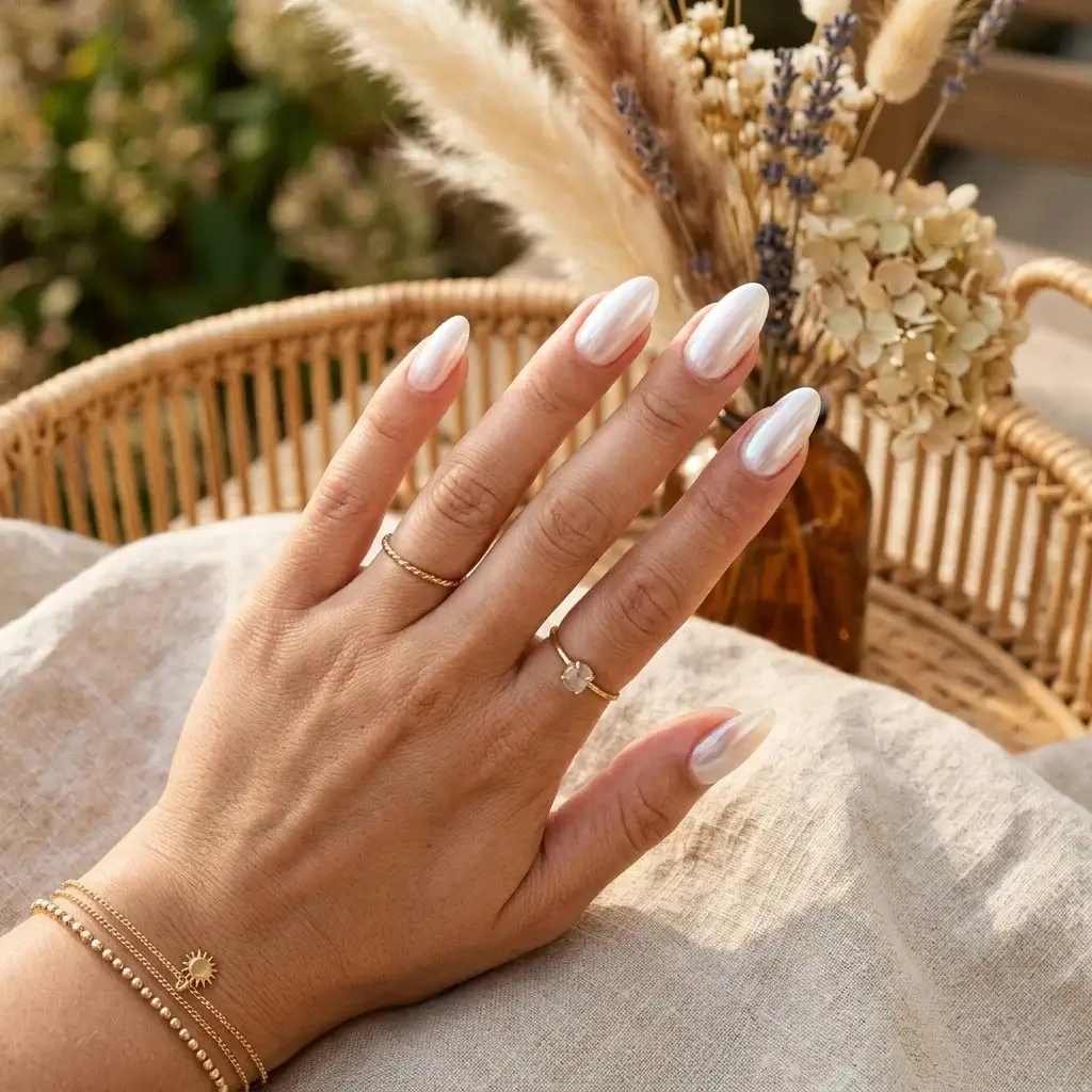 17 End of Summer Nails Ideas That Are So Chic, You’ll Forget Fall Is Coming 15 Glazed Donut Nails