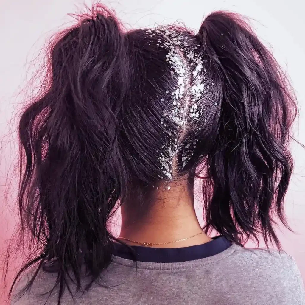 15 Cheer Hairstyle Ideas That’ll Make You Look Game-Day Ready in Seconds 16 Glitter Part Cheer Hairstyle