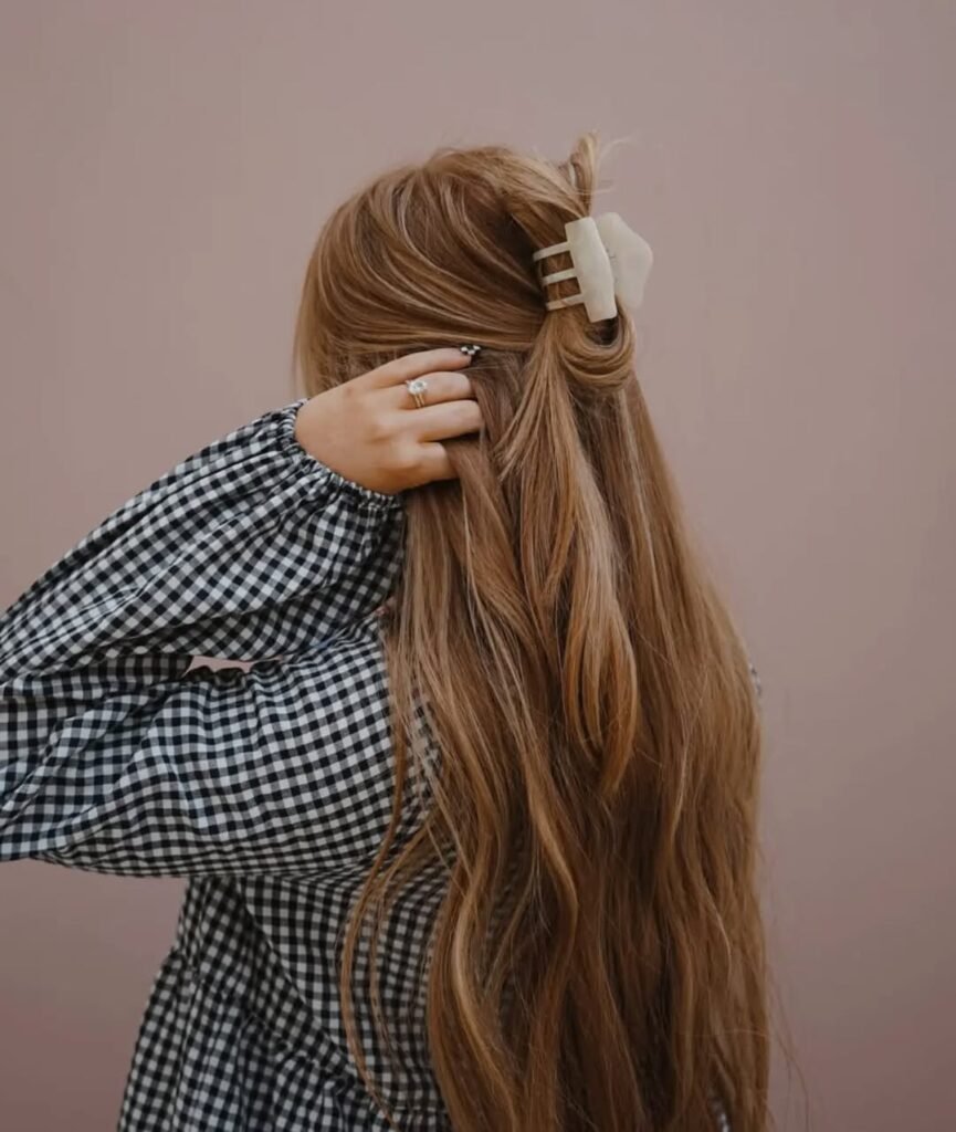 17 Unique Hairstyle Ideas That Are About to Be Everywhere in 2026 5 Half Up Claw Clip Style