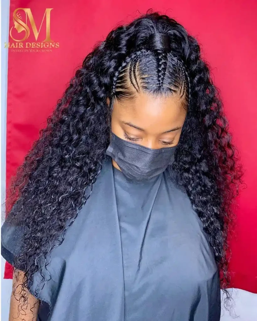 16 Deep Wave Hairstyles Ideas That Are Giving Main-Character Energy in 2026 6 Half Up Half Down Deep Waves
