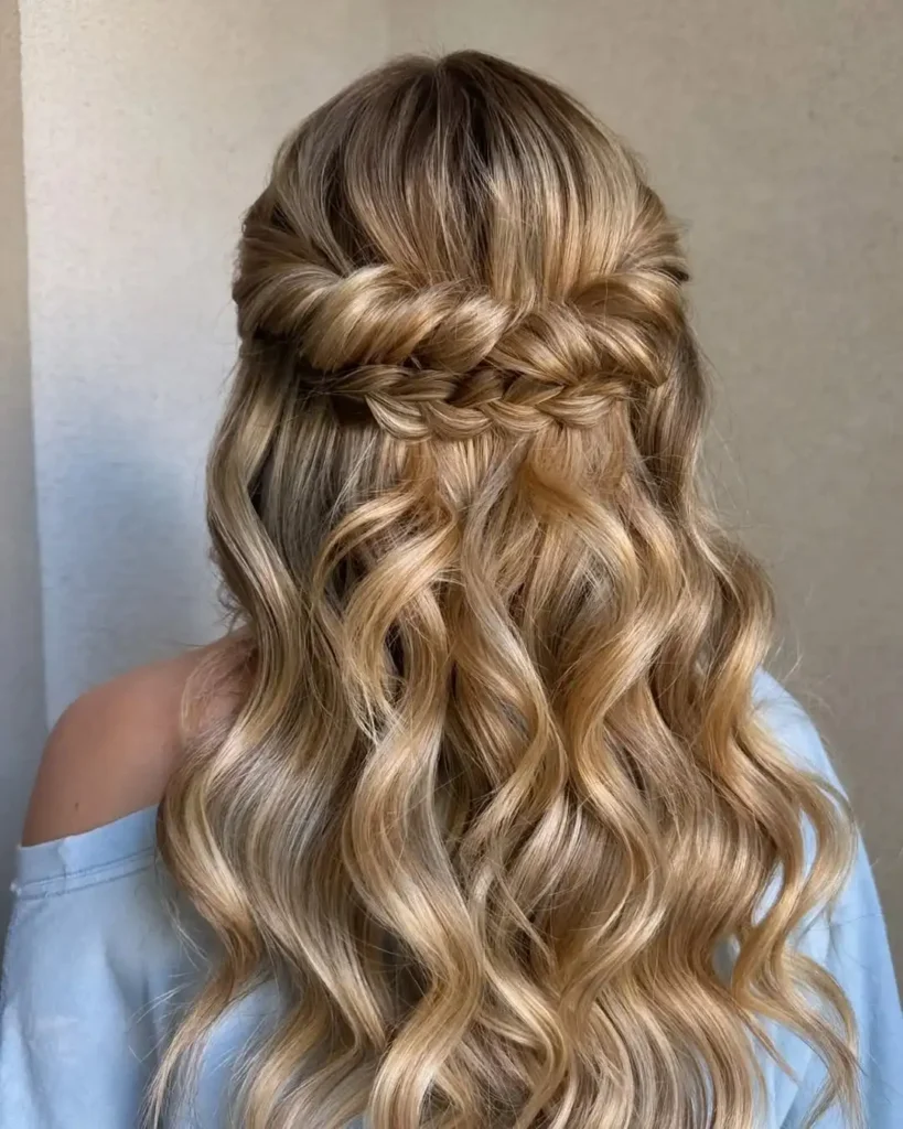 16 Relaxed Hairstyle Ideas That'll Make You Look Effortlessly Stunning (No Salon Required) 3 Loose Curtain Bangs With a Half Up Twist