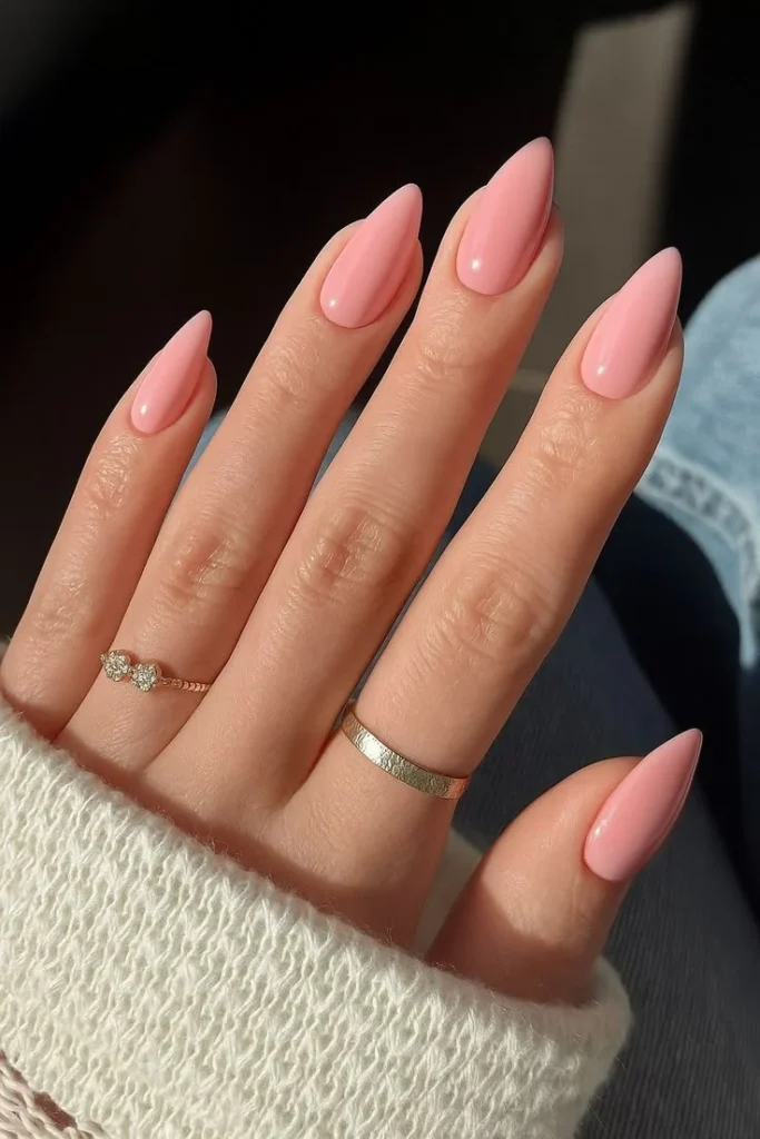 16 Baby Pink Nails That Are So Dreamy, You'll Want to Ditch Every Other Shade 14 Matte Baby Pink Minimalism
