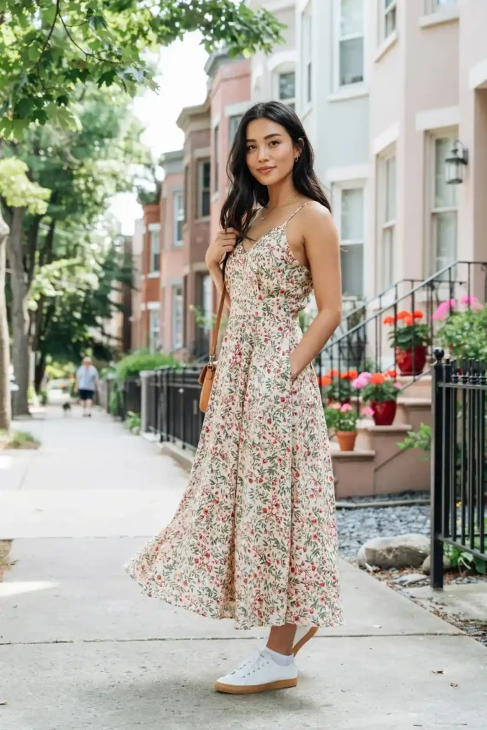 18 Casual Outfit Ideas That Look Effortless, Stylish, and Secretly Put-Together 15 Maxi Dress Sneakers