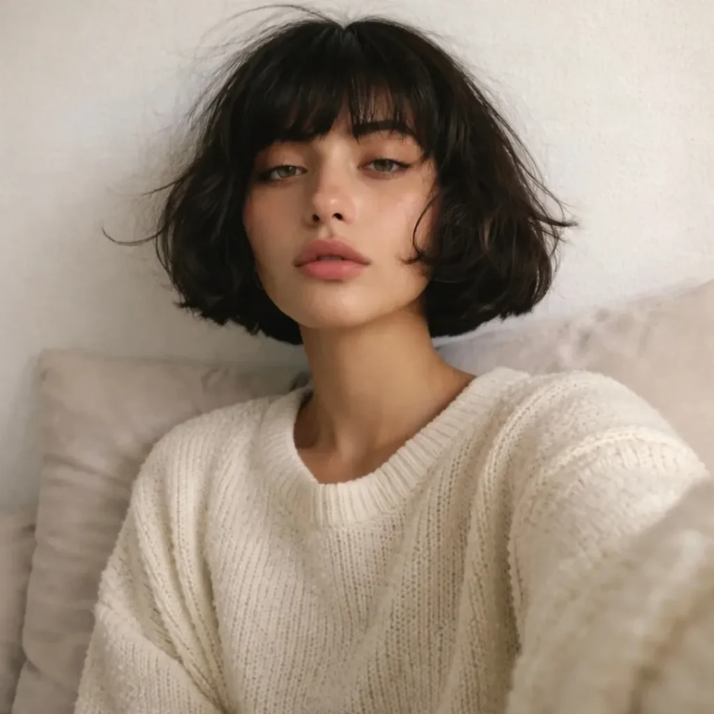 17 Prom Hairstyles for Short Hair That Are Seriously Main-Character Energy 11 Messy French Girl Bob
