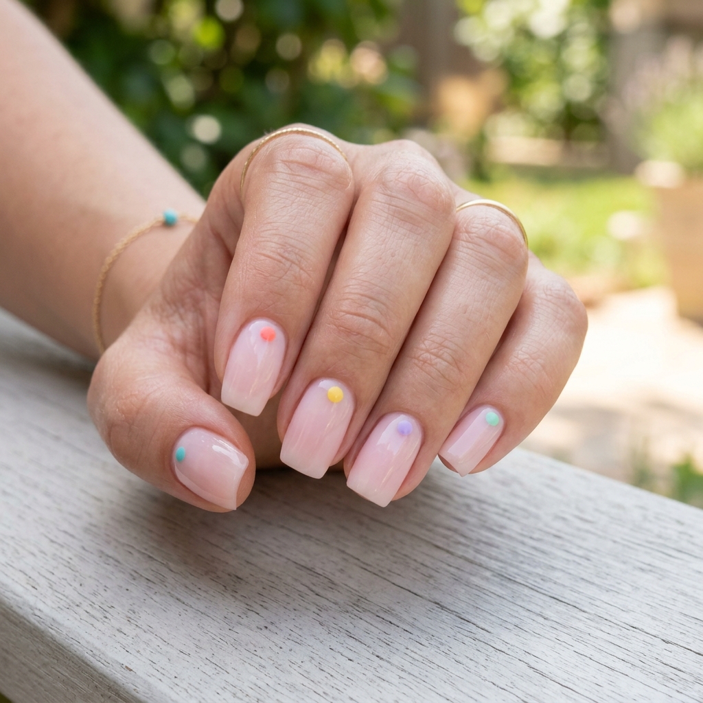 14 Cute Summer Nails You’ll Be Obsessed With (Seriously, Screenshot These) 8 Minimal Dot Nails