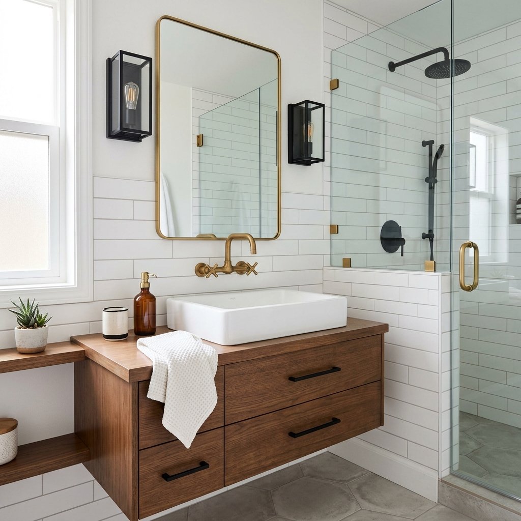 16 Bathroom Remodel Ideas That’ll Make Your Space Look Straight Out of a Luxury Spa 17 Mix Metals Like a Designer
