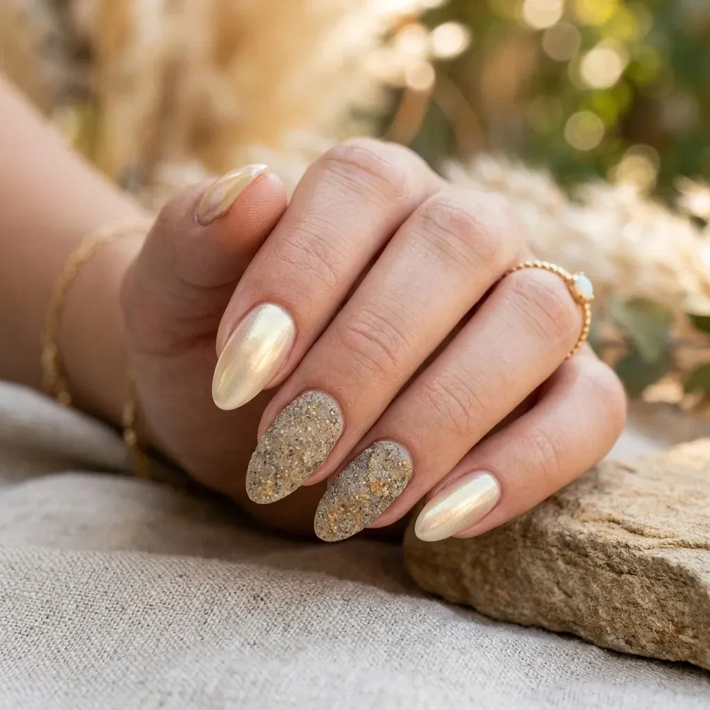 17 End of Summer Nails Ideas That Are So Chic, You’ll Forget Fall Is Coming 18 Mixed Texture Nails