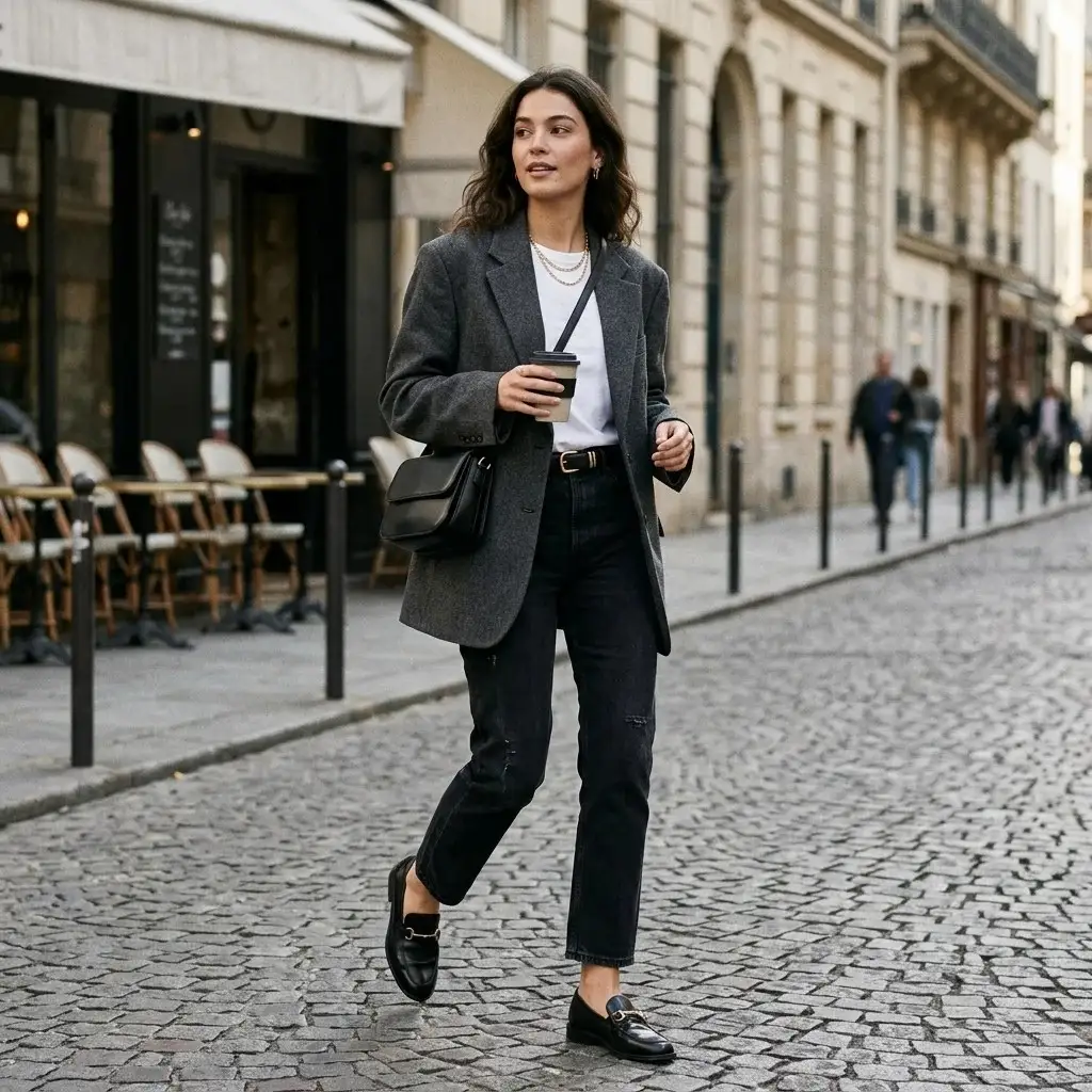 15 Jeans Outfit Ideas That Make Getting Dressed Way Too Easy 3 Oversized Blazer Black Jeans