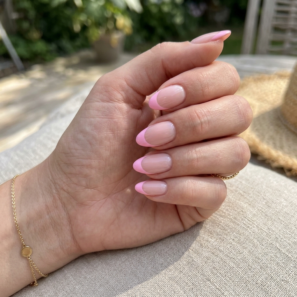 15 Pink Summer Nails That Are So Cute, You’ll Want to Book a Mani Immediately 4 Pink French Tips nails