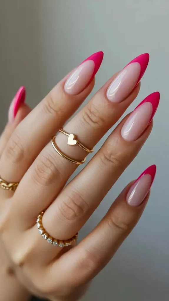 15 Pink Nail Ideas That Are So Good, You'll Want to Cancel Your Plans Just to Stare at Them 5 Pink French Tips with a Modern Twist