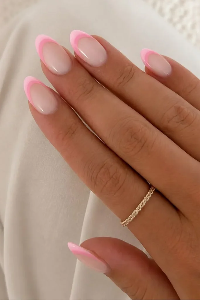 16 Baby Pink Nails That Are So Dreamy, You'll Want to Ditch Every Other Shade 4 Pink French Tips with a Twist
