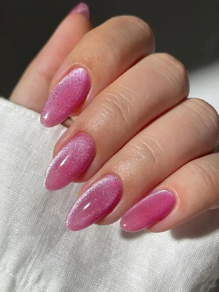 15 Pink Nail Ideas That Are So Good, You'll Want to Cancel Your Plans Just to Stare at Them 12 Pink Velvet