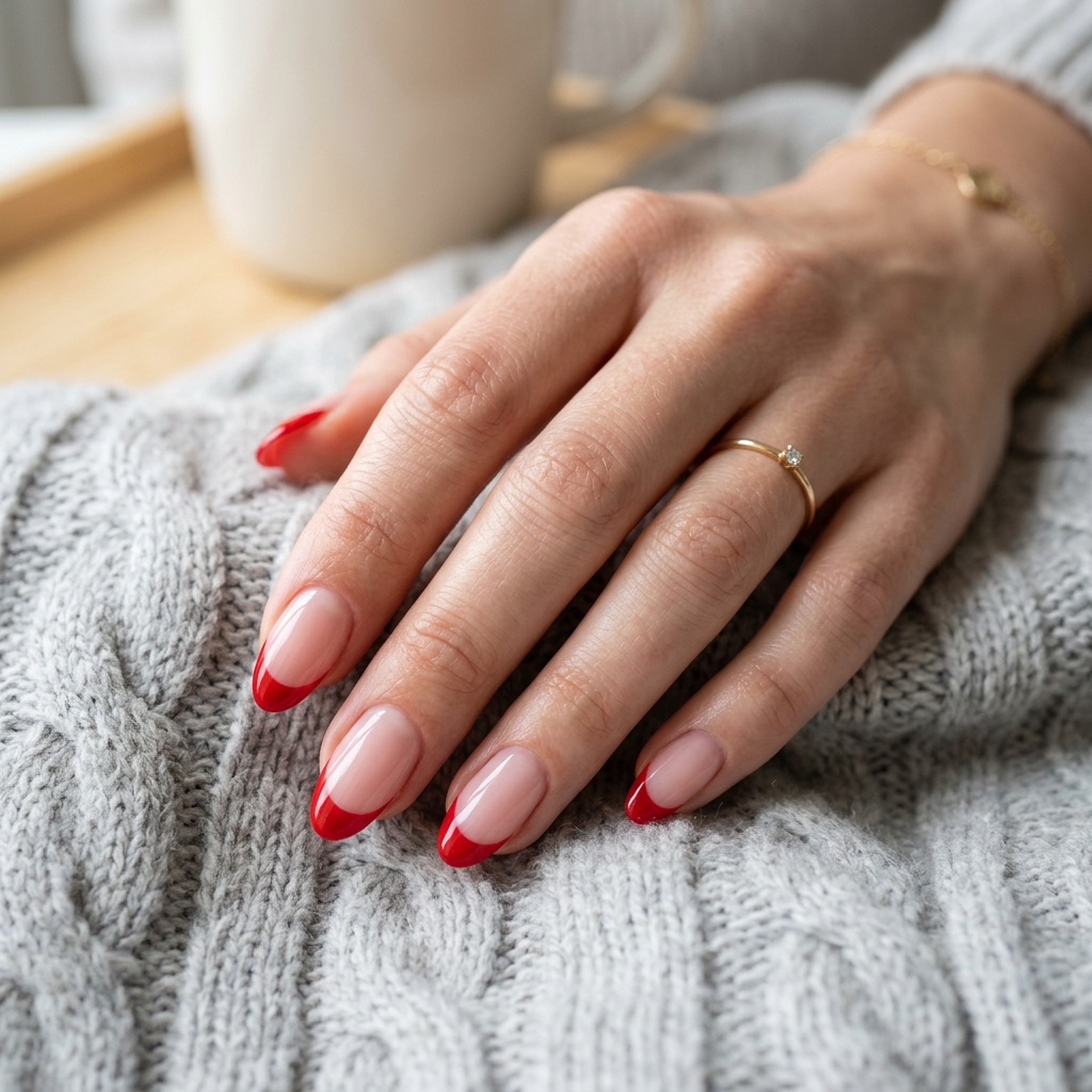 18 Red Summer Nails Ideas That Will Instantly Upgrade Your Hot-Girl Vibe 3 Red French Tips