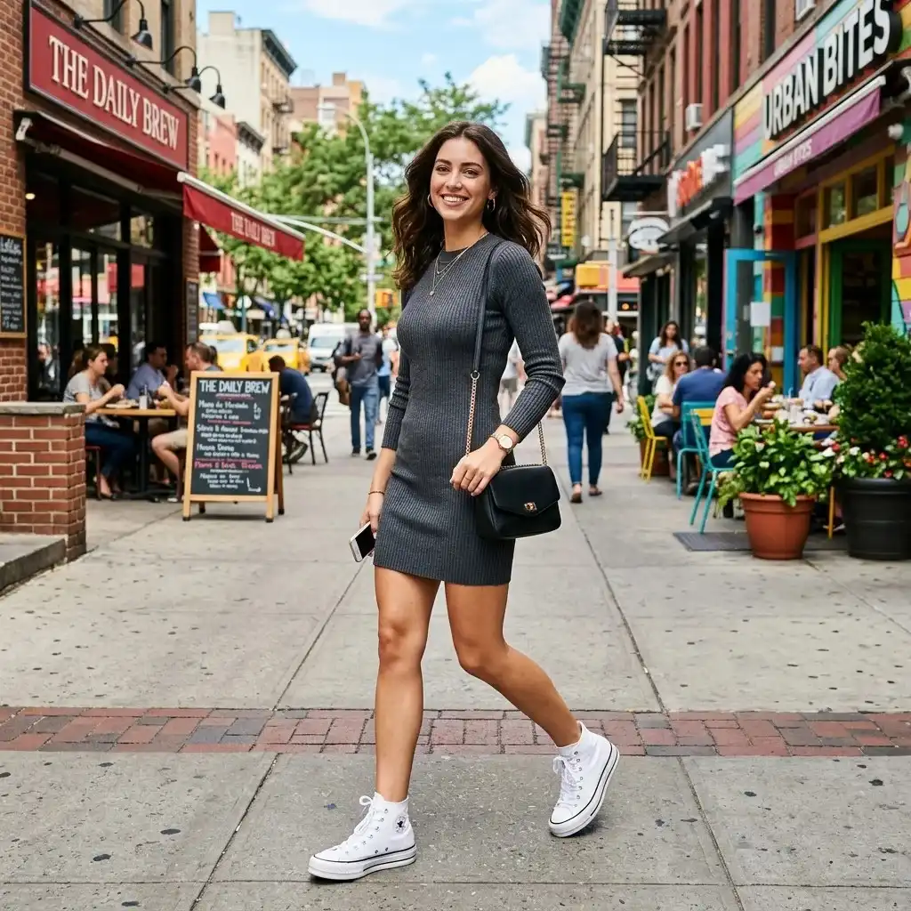 16 Lunch Outfit Ideas That Look Effortless, Chic, and “I Didn’t Even Try” Cute 10 Ribbed Dress Sneakers