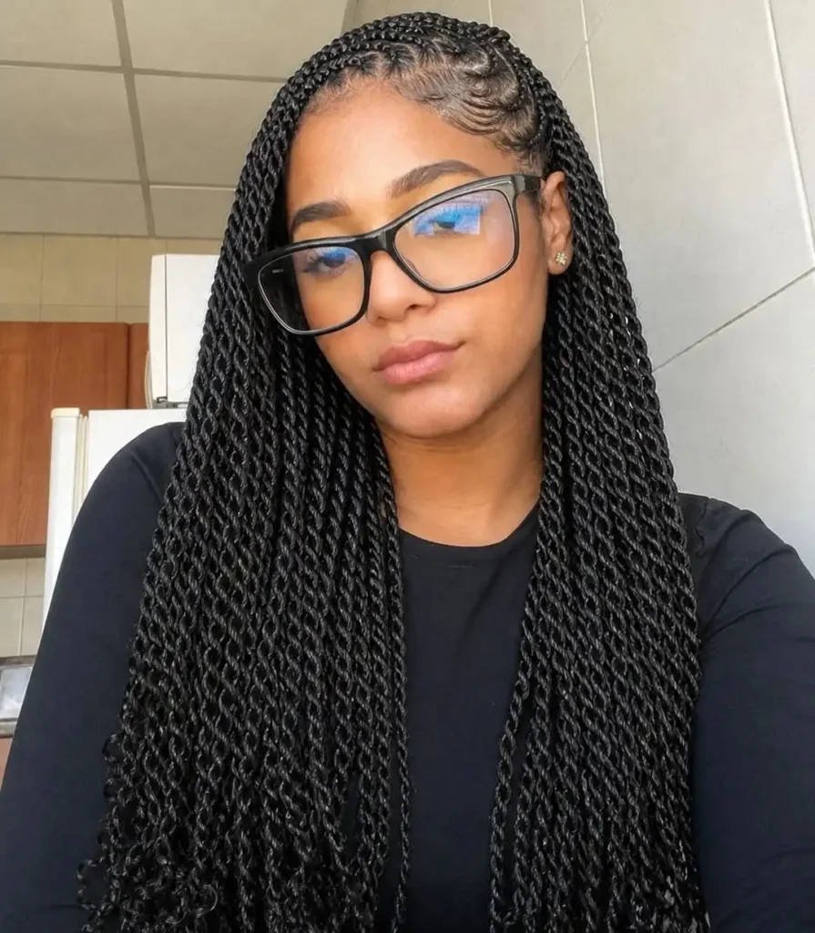17 Braiding Hairstyles for Black Women That Are Giving Everything Right Now 9 Senegalese Twists 1