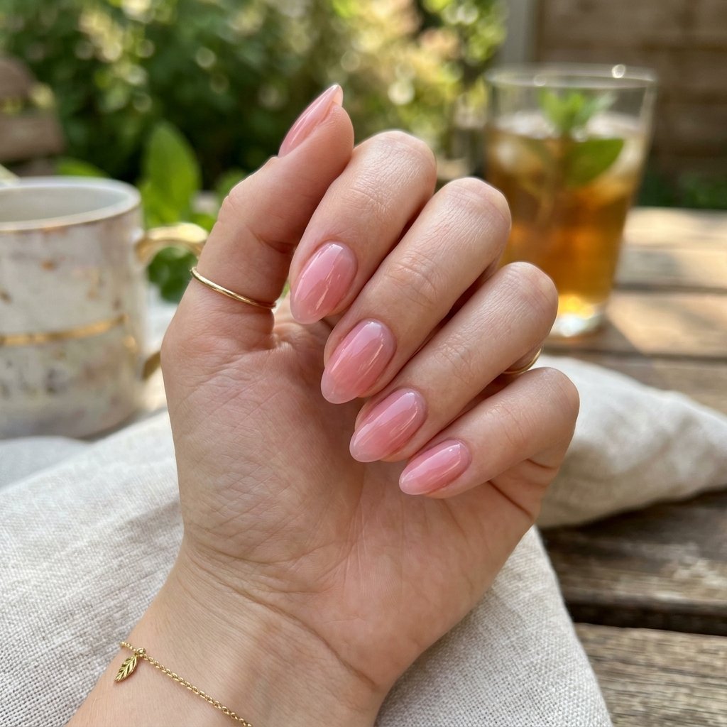 15 Summer Gel Nails That Scream “Main Character Energy” (And Yes, You’ll Want Them All) 9 Sheer Pink Jelly Nails