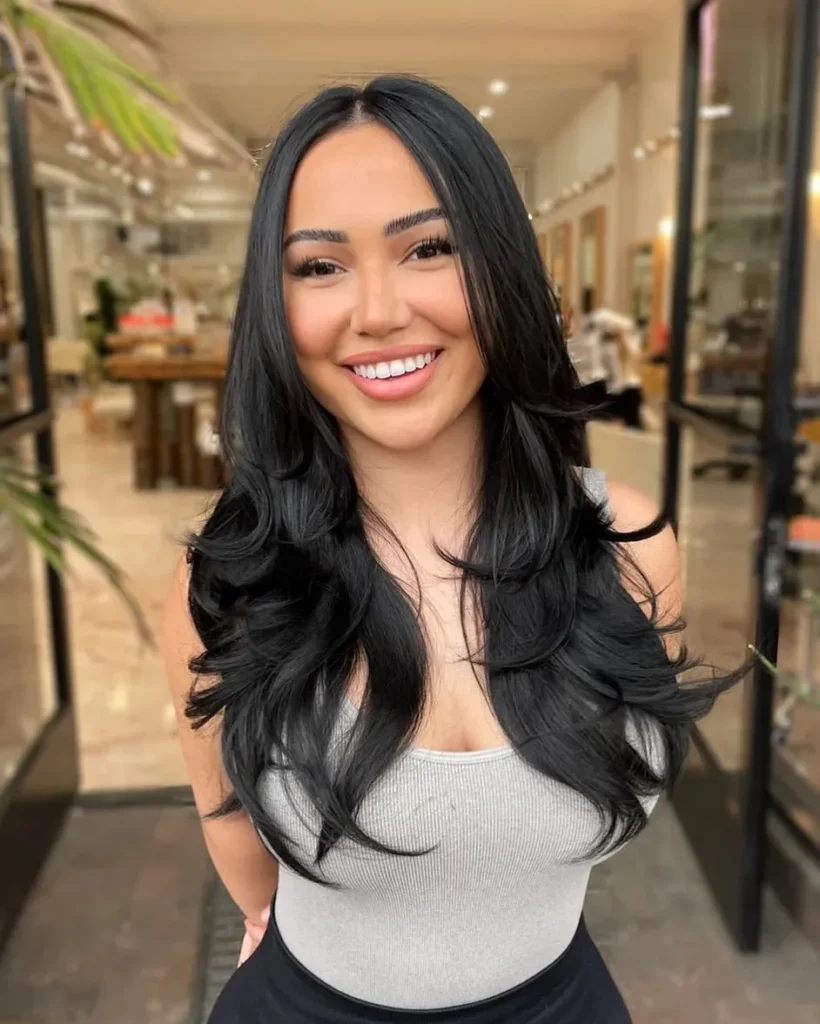 17 Down Hairstyles Ideas That'll Make You Want to Ditch the Ponytail Forever 7 Sleek Low Side Part with Face Framing Layers