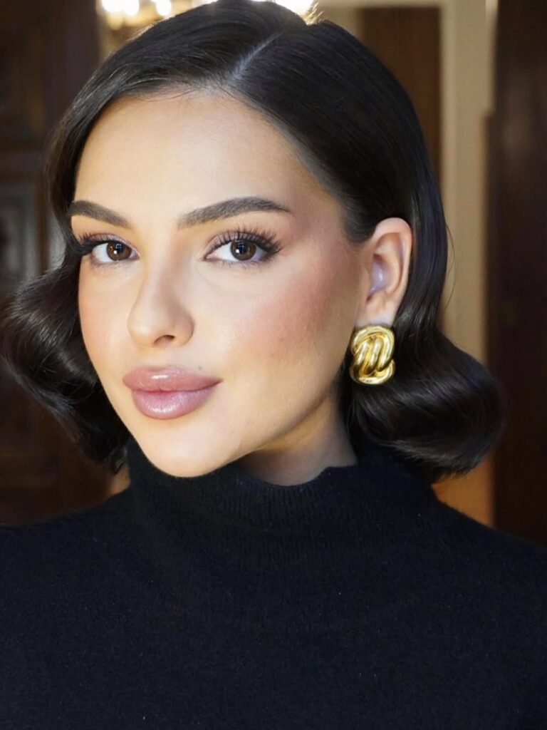 17 Wedding Hairstyles for Short Hair That Look Crazy Elegant Without Trying Too Hard 4 Sleek Side Parted Bob