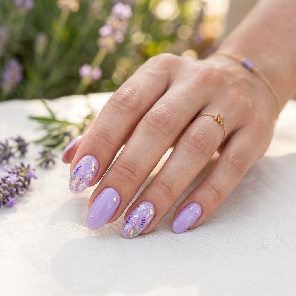 15 Summer Gel Nails That Scream “Main Character Energy” (And Yes, You’ll Want Them All) 14 Soft Lavender Dream nails