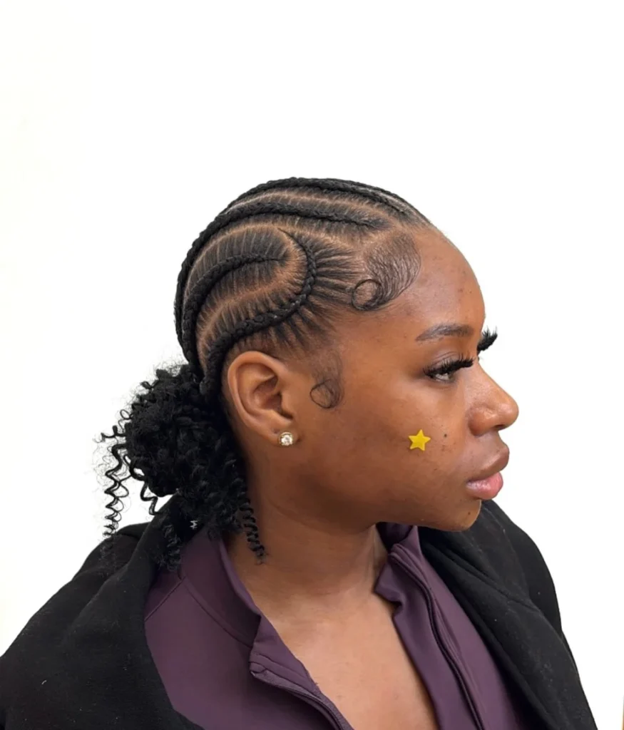 17 Braiding Hairstyles for Black Women That Are Giving Everything Right Now 14 Stitch Braids