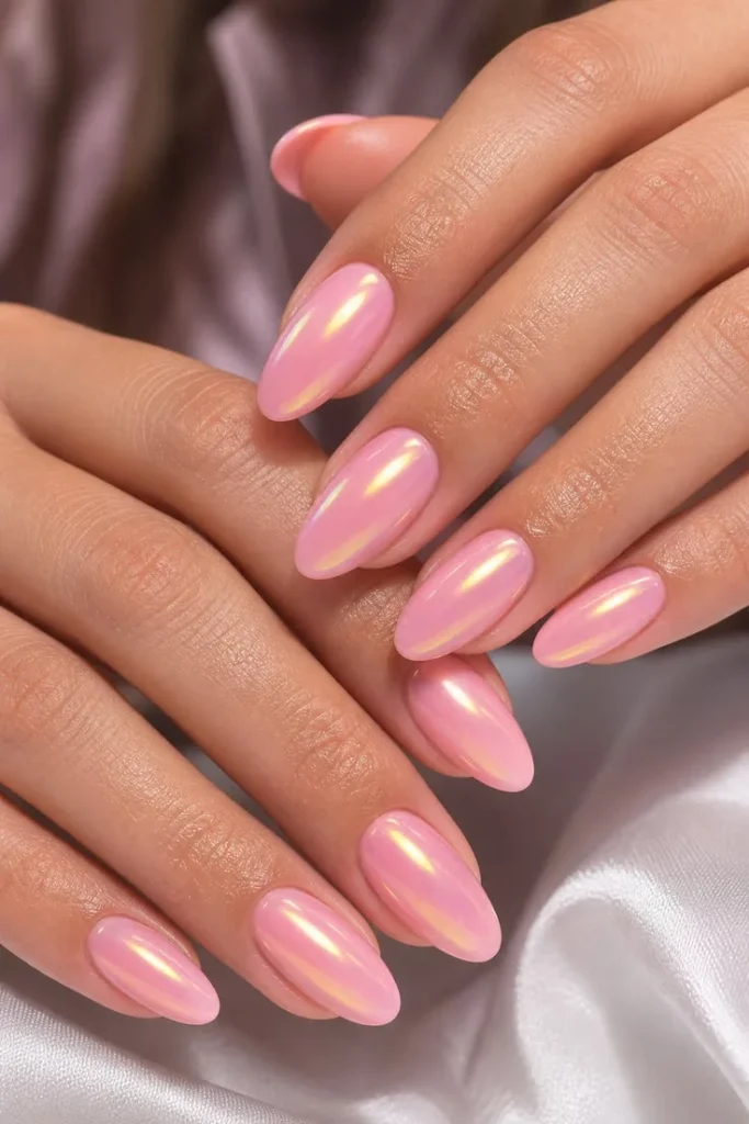15 Pink Nail Ideas That Are So Good, You'll Want to Cancel Your Plans Just to Stare at Them 8 Sweet Shimmers
