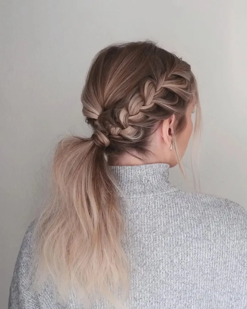 16 Gymnastics Hairstyles That'll Have You Flipping With Confidence (Literally) 3 The French Braid Ponytail