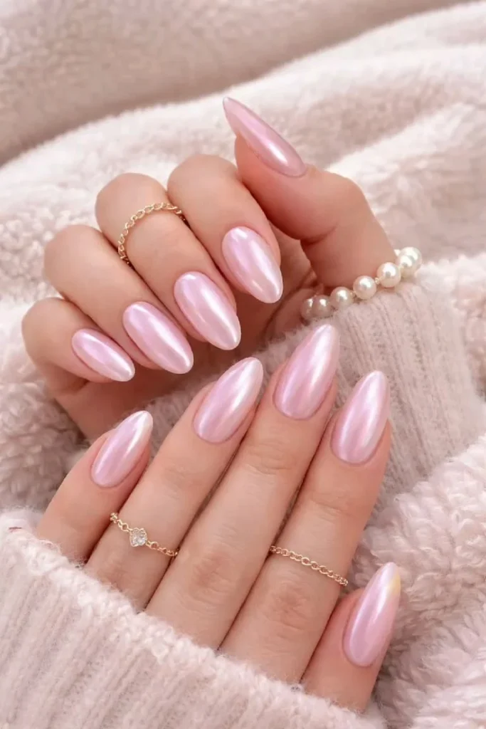 15 Pink Nail Ideas That Are So Good, You'll Want to Cancel Your Plans Just to Stare at Them 4 The Im a Main Character Glazed Pink