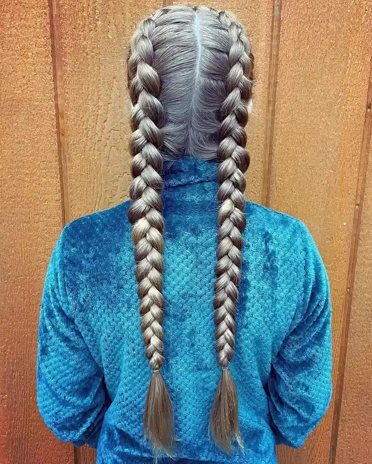 15 Lazy Hairstyle Ideas That Make You Look Put-Together in Under 10 Minutes 15 The Lazy Pigtail Braids