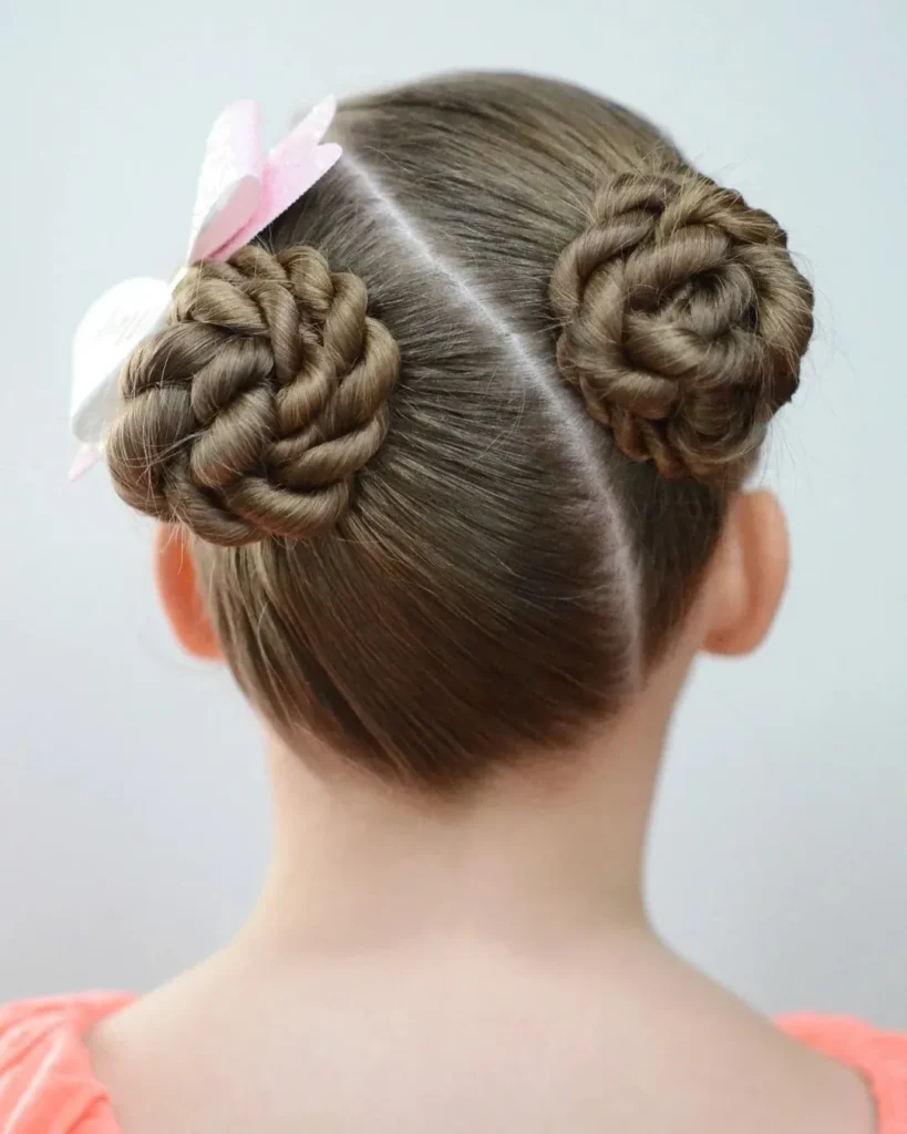 16 Gymnastics Hairstyles That'll Have You Flipping With Confidence (Literally) 12 The Twisted Space Buns