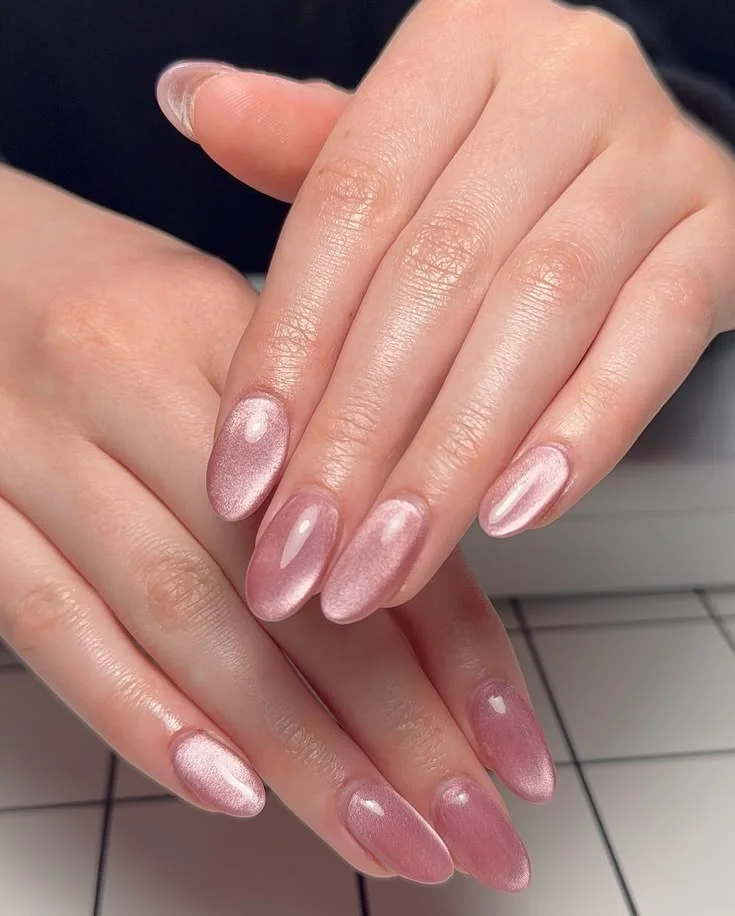 16 Baby Pink Nails That Are So Dreamy, You'll Want to Ditch Every Other Shade 12 Velvet Cat Eye Magic