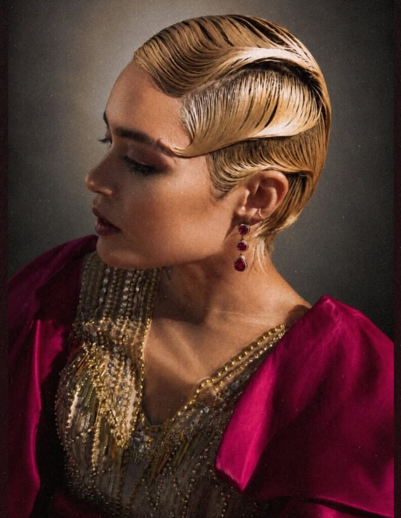 17 Wedding Hairstyles for Short Hair That Look Crazy Elegant Without Trying Too Hard 7 Vintage Finger Waves 1