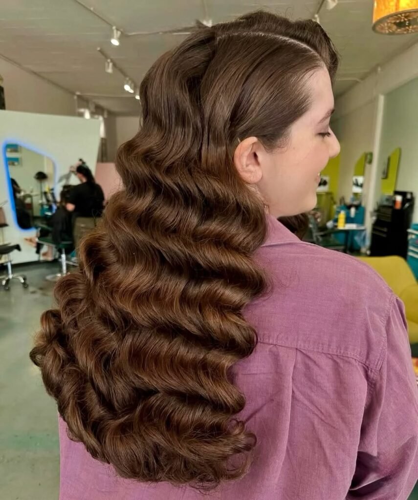 16 Retro Hairstyle Ideas That Are Giving Main-Character Energy in 2026 3 Vintage Hollywood Waves 1