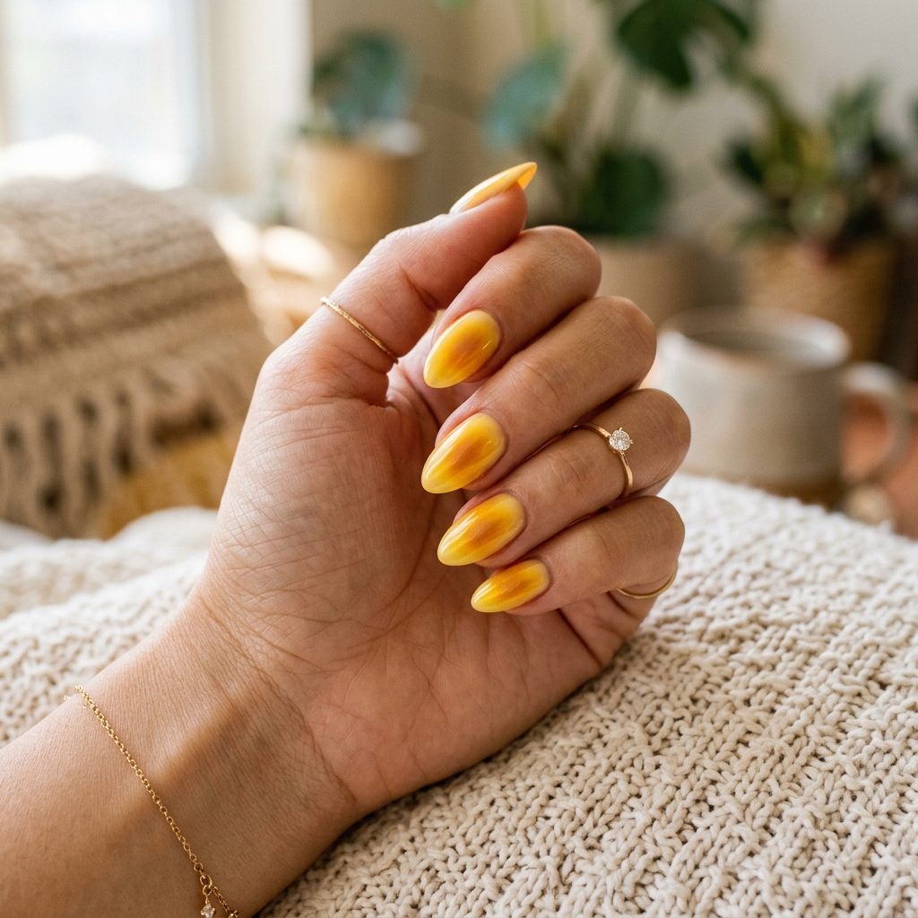 17 Yellow Summer Nails Ideas That Will Instantly Make Your Hands Look Expensive (Yes, Really) 18 Yellow Aura Nails