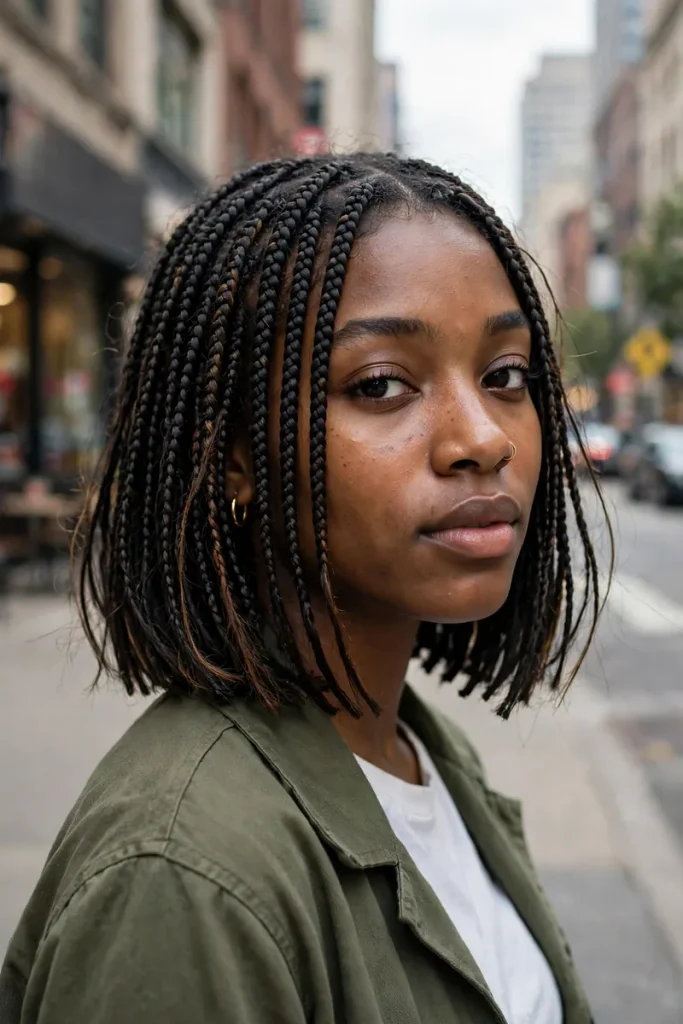 braids2 04 blunt bob worn loose