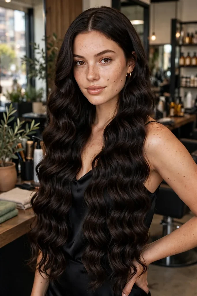 deepwave 01 waist length middle part