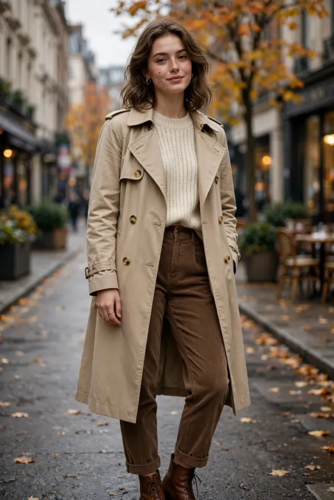 fall 06 trench knit trousers