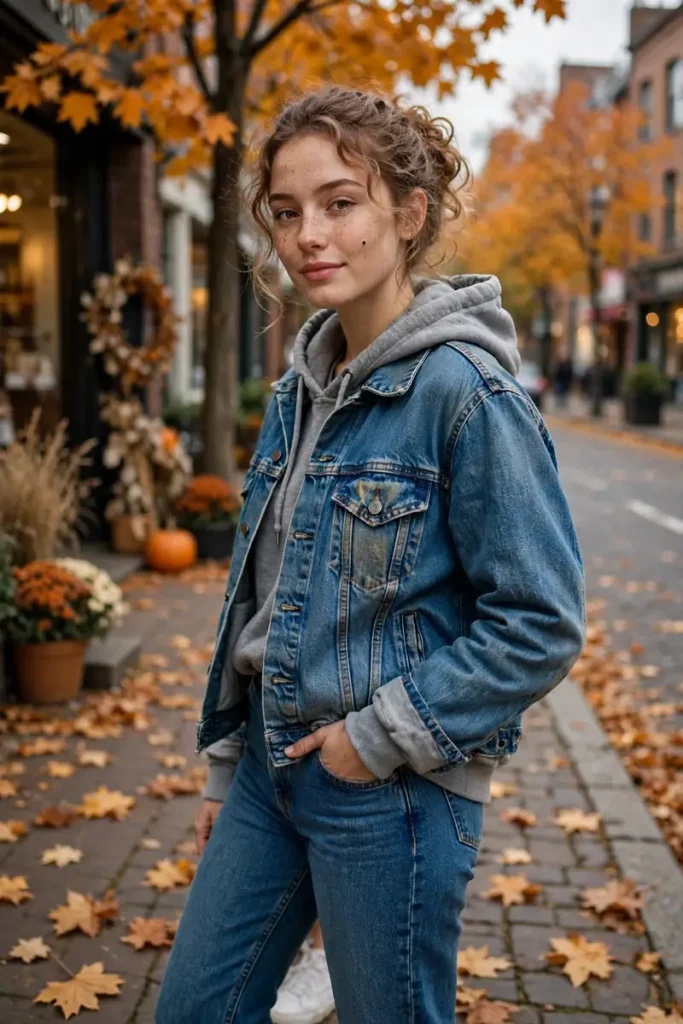 fall 16 denim jacket hoodie jeans