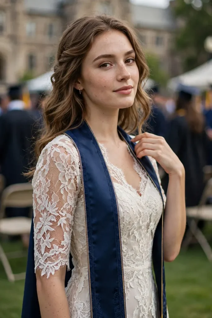 grad 07 lace dress texture shows