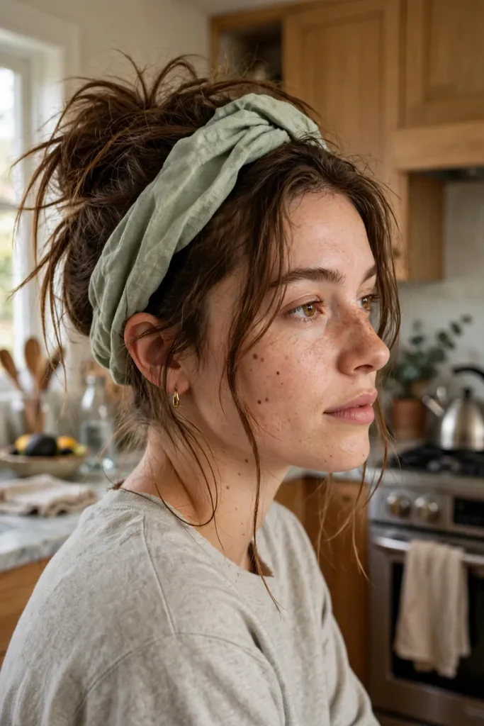 15 Lazy Hairstyle Ideas, Sorted by the Actual Excuse That Created Each One 4 lazy 03 emergency headband save