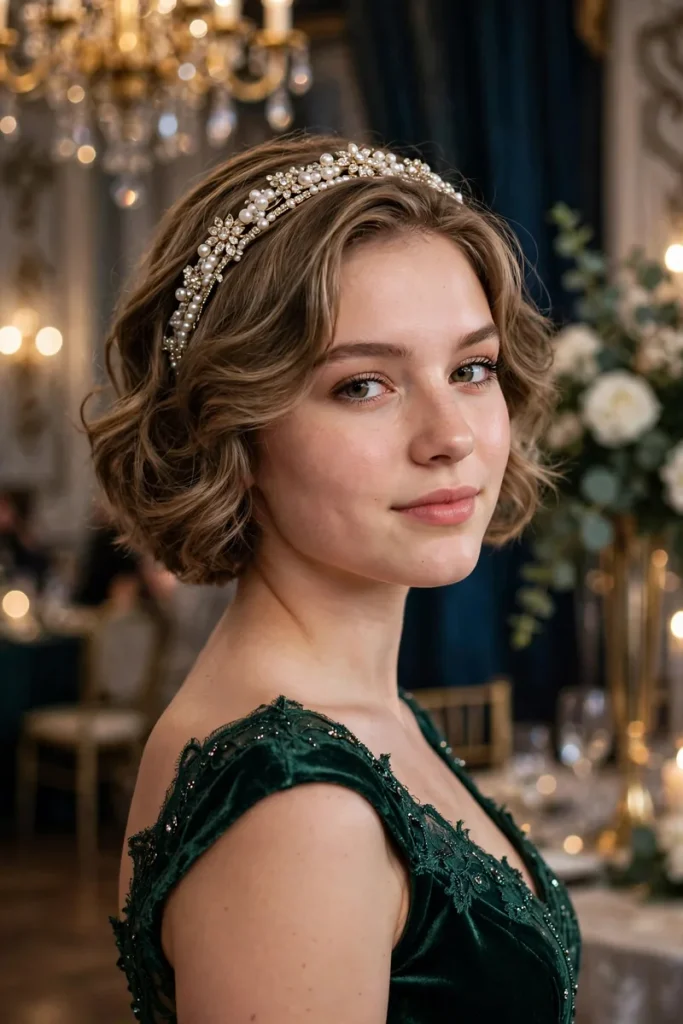 promshort 07 soft waves jeweled headband