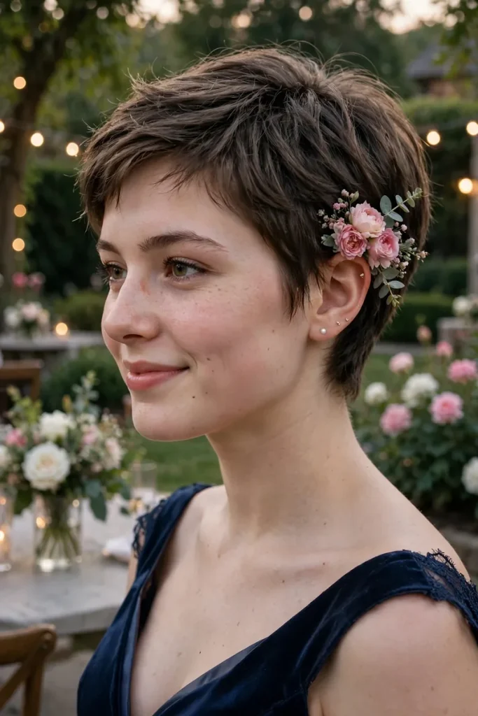 promshort 10 flower clip behind ear 1