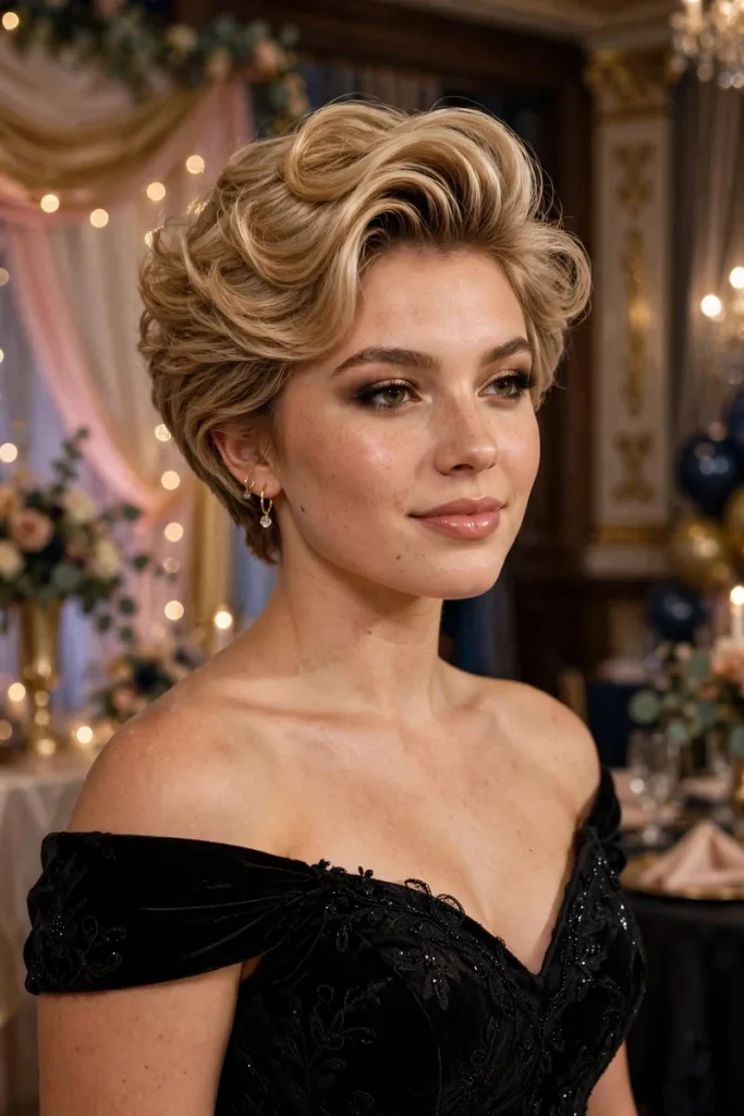 promshort 16 glam volume blowout