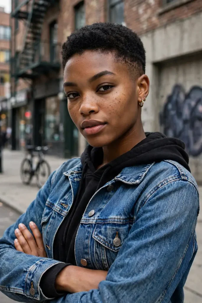 relaxed 16 short tapered cut