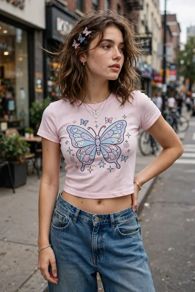 rob 02 y2k baby tee